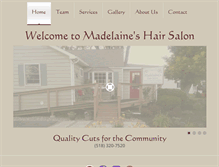 Tablet Screenshot of madelaineshairsalon.com